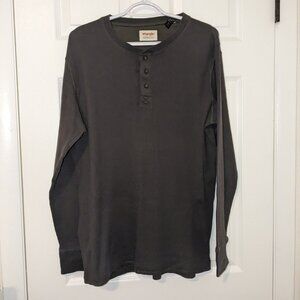 Wrangler Authentics waffle knit Henley size medium